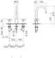 Dornbracht-TARA.-Waschtisch-Dreilochbatterie-mit Ablaufgarnitur-Ausladung 135mm-schwarz matt, 20710892-33 Galeriebild 3